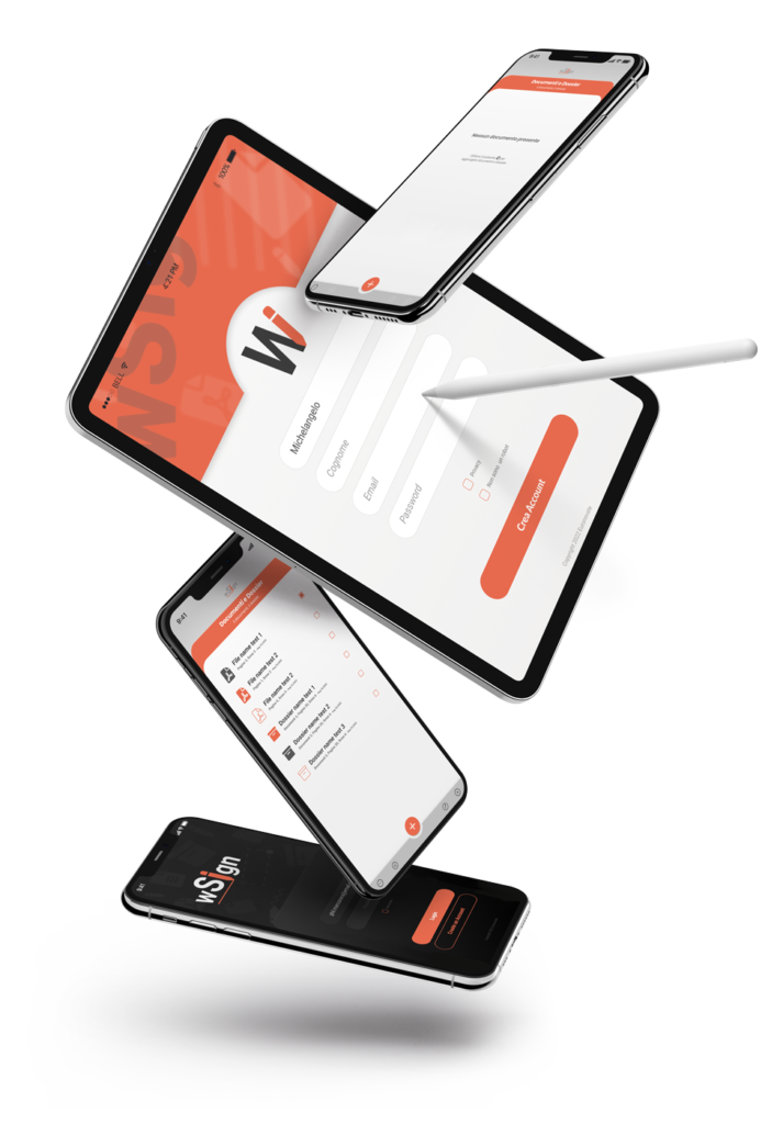 wSign in tablet and mobile devices - Download the wSign Brochure